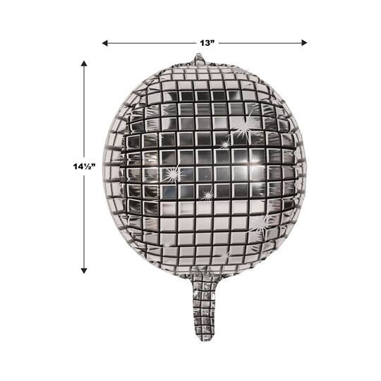 Beistle 14.5" x 13" Disco Ball Balloons, 6ct.